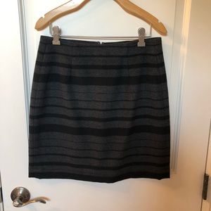 BANANA REPUBLIC Wool Striped Pencil Mini Skirt • 2